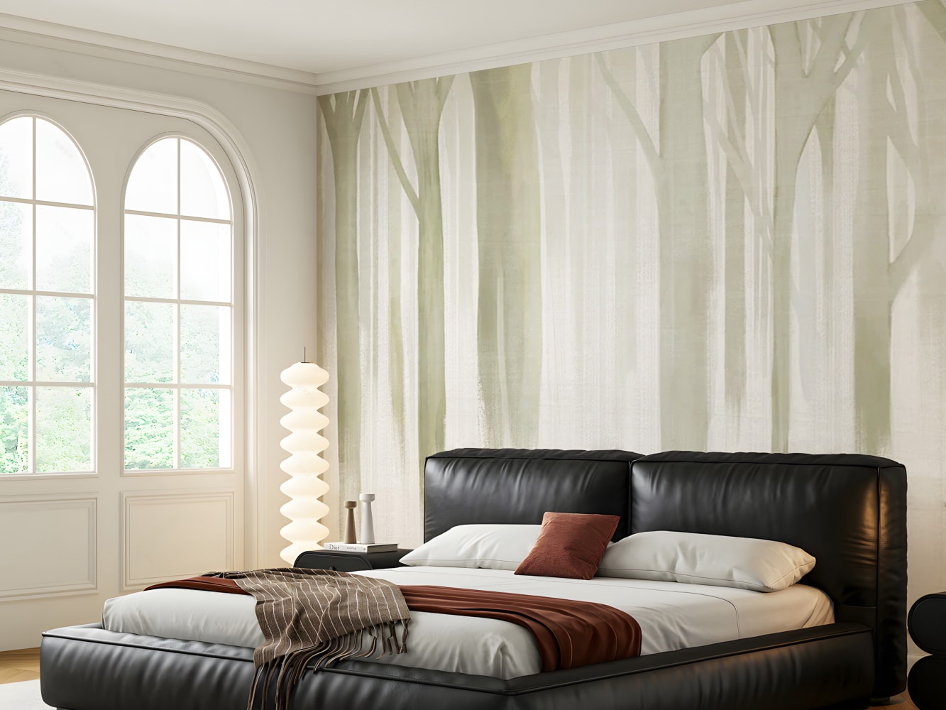 forest wall wallpaper for bedroom
