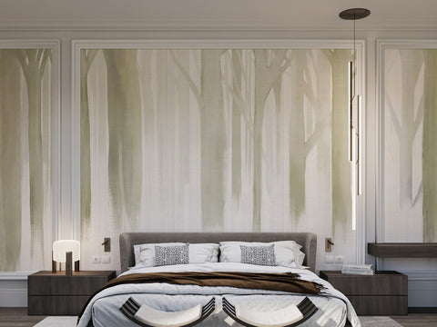 forest wall wallpaper for bedroom