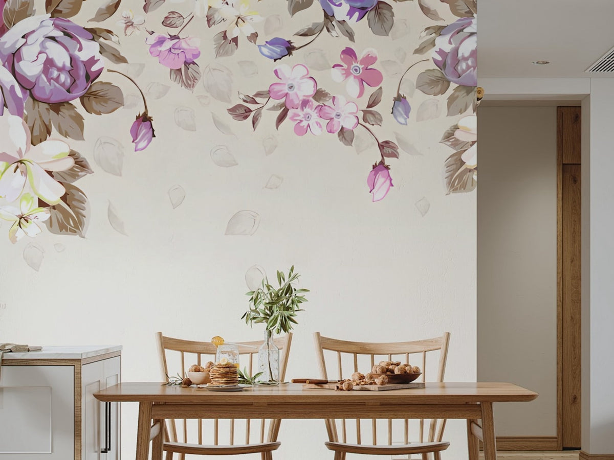 forest aesthetic wallpaper for dining room