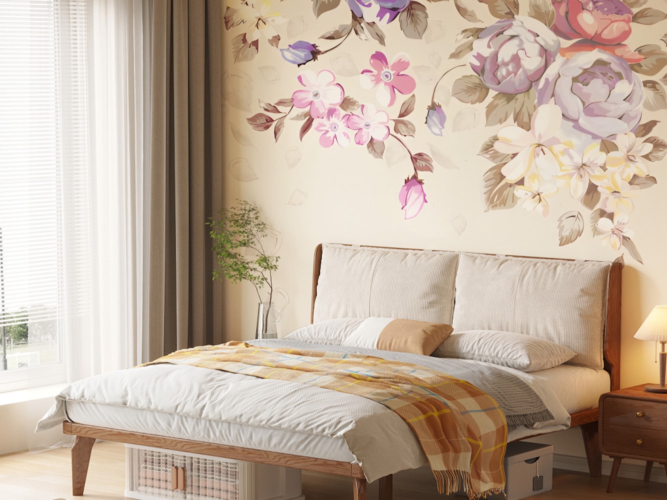 wallpaper forest for bedroom