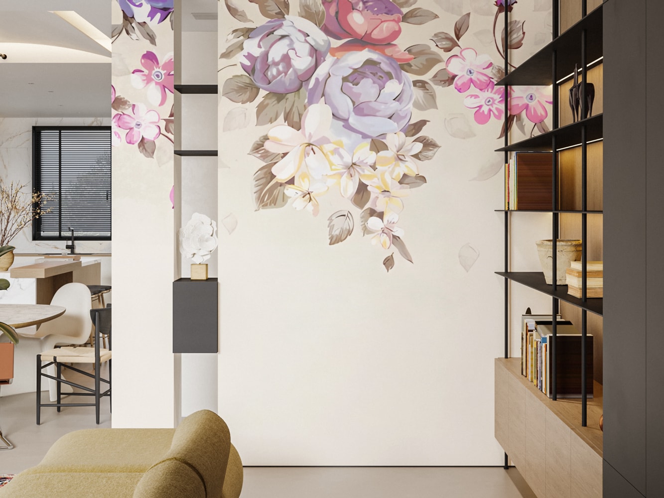 nature forest wallpaper for living room