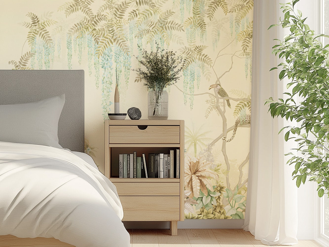 forest wall wallpaper for bedroom