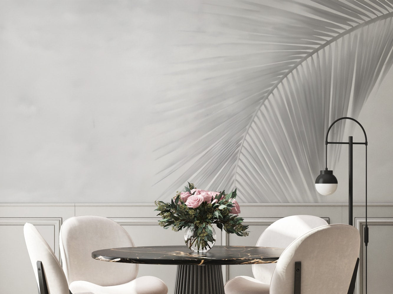 aesthetic forest wallpaper for dining room