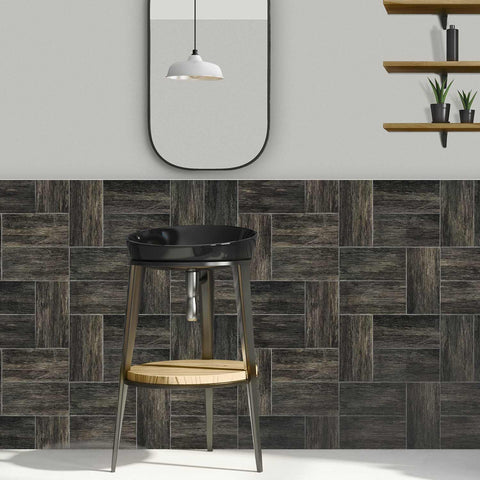 Industrial Style PE Foam Tile Stickers for Home Decor Matte Texture Easy to Clean Self Adhesive Ideal for Kitchen Bathroom Walls and Stair Steps