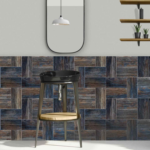PE Foam Tile Stickers with Fashion Texture Waterproof Self Adhesive Easy to Clean Perfect for Kitchen Backsplash Bathroom Walls and Stair Steps