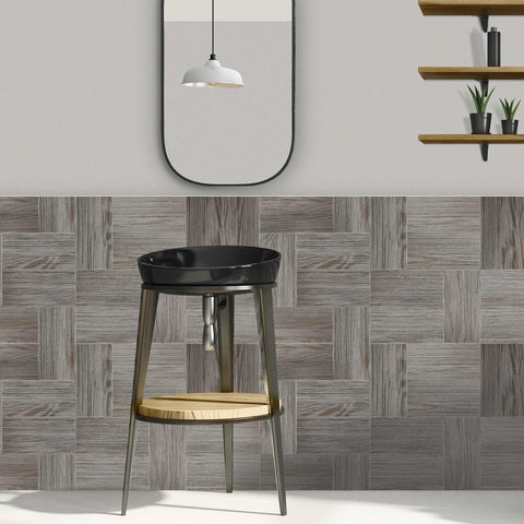 Self-Adhesive Tile Stickers for Bathroom and Kitchen, Waterproof and Retro Design for Easy DIY Home Decoration