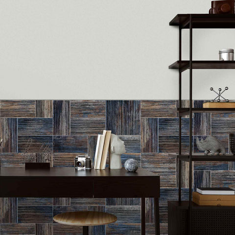 PE Foam Tile Stickers with Fashion Texture Waterproof Self Adhesive Easy to Clean Perfect for Kitchen Backsplash Bathroom Walls and Stair Steps