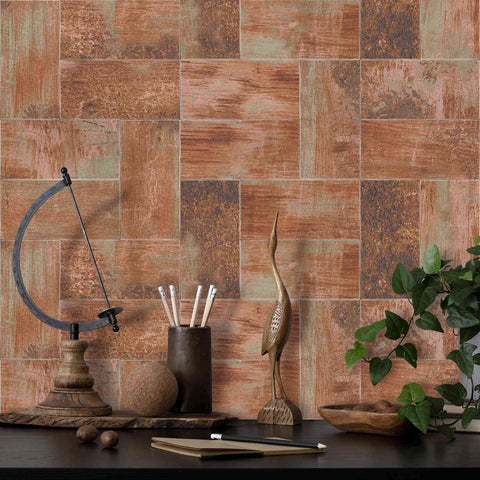 Wood Grain Adhesive Tiles Waterproof Self-Adhesive Wall Tiles for Kitchen Bathroom Staircase Home Decoration