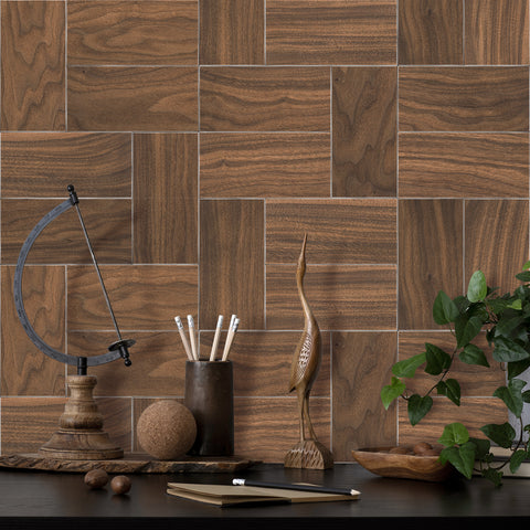 Rich Brown Wood Grain Wallpaper for Rustic Home Decor