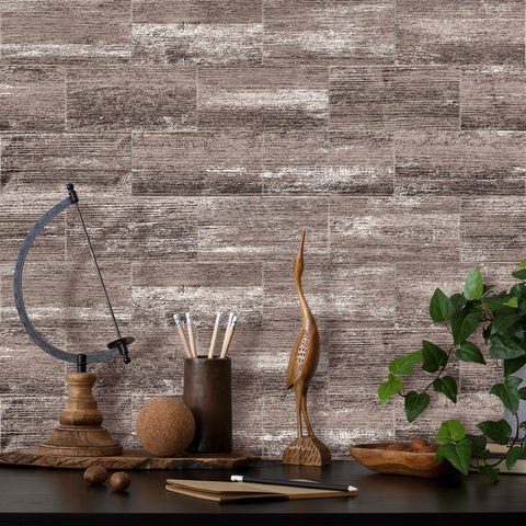 Frosted Ash Wood Texture Wallpaper