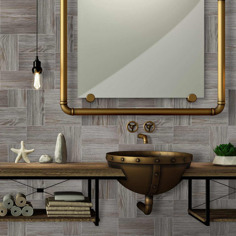 Self-Adhesive Tile Stickers for Bathroom and Kitchen, Waterproof and Retro Design for Easy DIY Home Decoration
