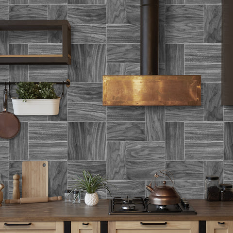 Elegant Gray Wood Texture Wallpaper for Stylish Home Renovation