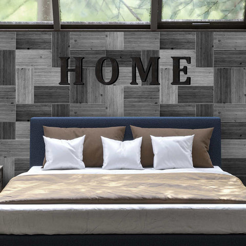 Wood Grain Tile Stickers Self-Adhesive Waterproof Wall Tiles for Kitchen Bathroom Staircase Home Decoration