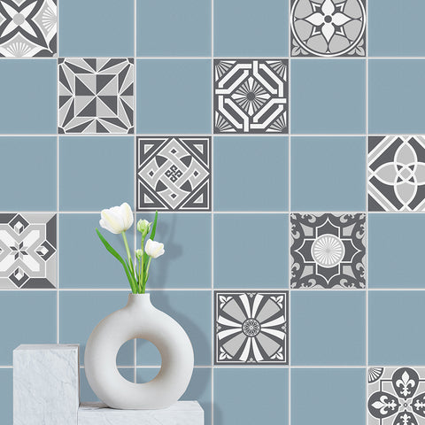 Simple gray tone: the modern art style of tile stickers