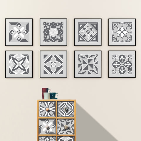 Simple gray tone: the modern art style of tile stickers