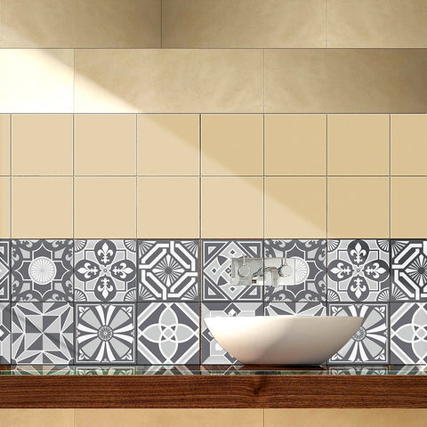 Simple gray tone: the modern art style of tile stickers