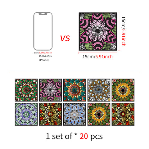 Large tulala flower tile sticker: the perfect fusion of color and art