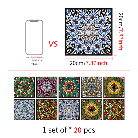 Large tulala flower tile sticker: the perfect fusion of color and art