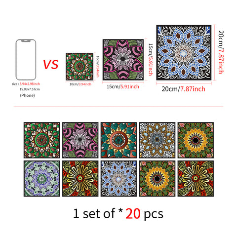 Large tulala flower tile sticker: the perfect fusion of color and art