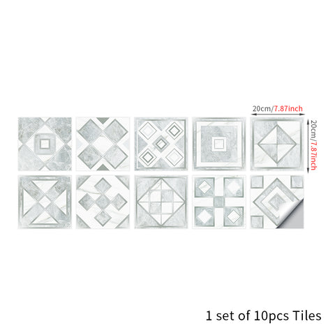 Elegant gray tone: the modern and simple style of tile stickers