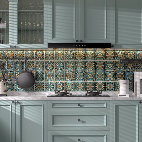 Decor Delights: Enhance Your Home with Tile Series Stickers(Green)