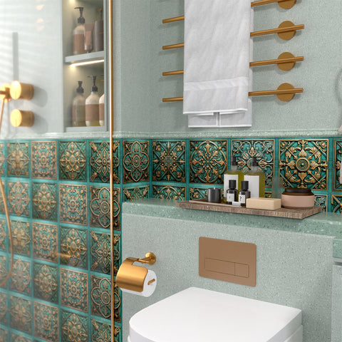 Retro Luxury - Lapis Lazuli Pattern Tile Sticker