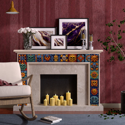 Mysterious Mexico - Skull Theme Tile Sticker