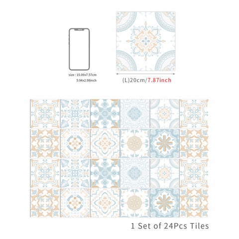 Fresh and elegant tile stickers: inject tranquility and elegance into the space