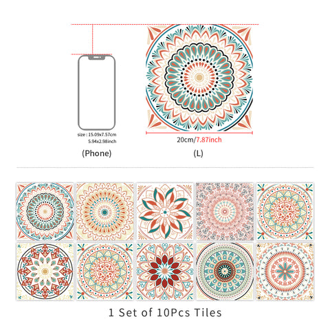 Retro Mandala: The artistic charm of tile stickers