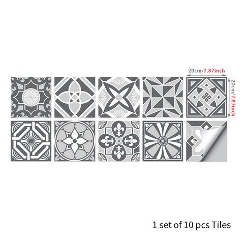 Simple gray tone: the modern art style of tile stickers