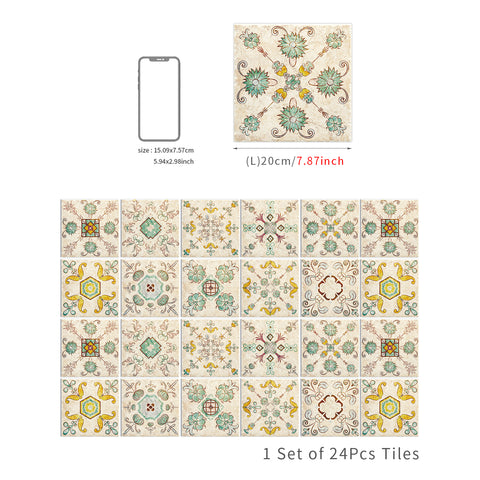 Pastoral style tile stickers: bring natural and fresh beauty to the space