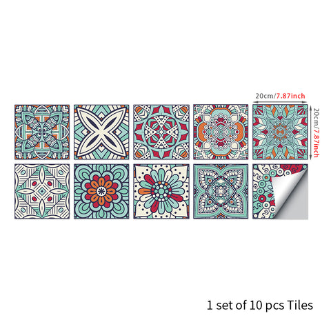 Ethnic style: the artistic feast of tile stickers