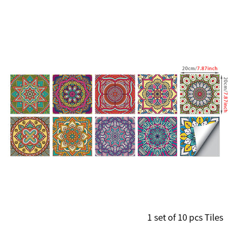 Gorgeous ethnic style: the art carnival of tile stickers