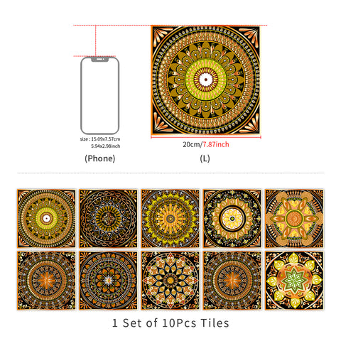 Vintage Mandala: The Artistic Beauty of Tile Stickers