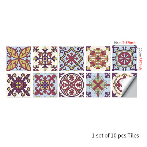 Retro color tone: the artistic romantic style of tile stickers