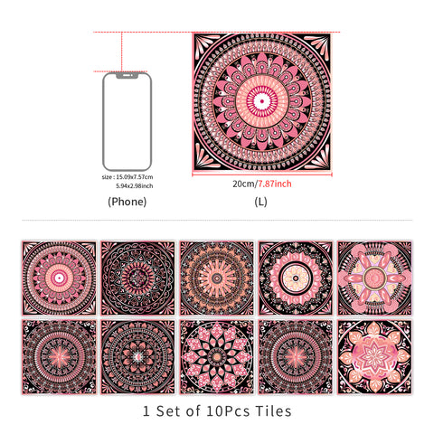 Romantic Pink Tone: The Elegant Beauty of Tile Stickers