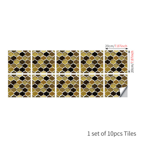 Black and Gold Stone Texture Wallpaper Tiles Stickers Peel and Stick