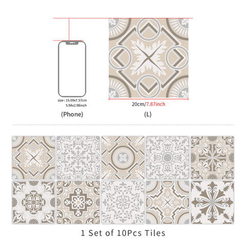 Retro Elegance: An Artistic Feast of Tile Stickers