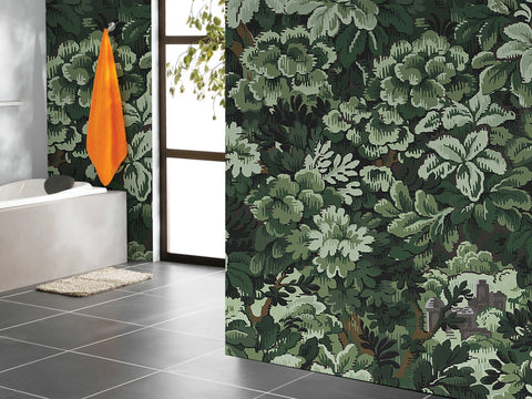 nature forest wallpaper for living room