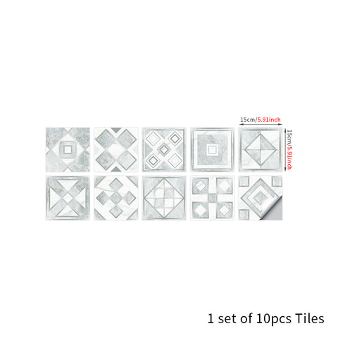 Elegant gray tone: the modern and simple style of tile stickers