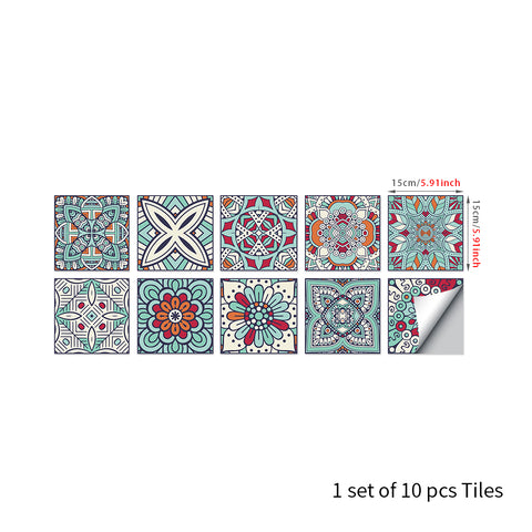 Ethnic style: the artistic feast of tile stickers