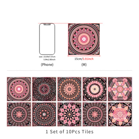 Romantic Pink Tone: The Elegant Beauty of Tile Stickers