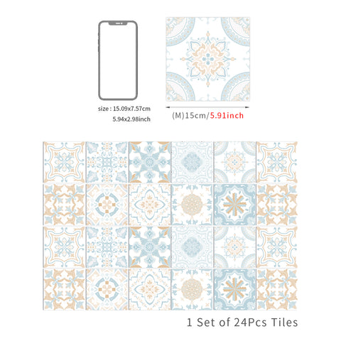 Fresh and elegant tile stickers: inject tranquility and elegance into the space