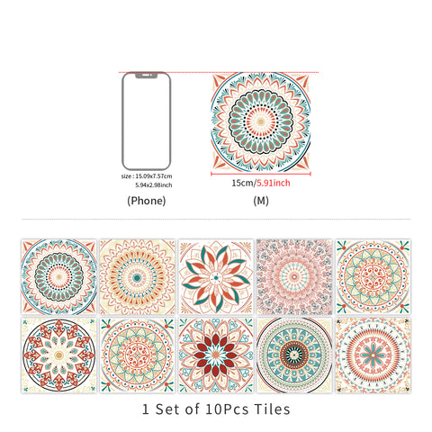 Retro Mandala: The artistic charm of tile stickers