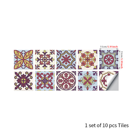 Retro color tone: the artistic romantic style of tile stickers