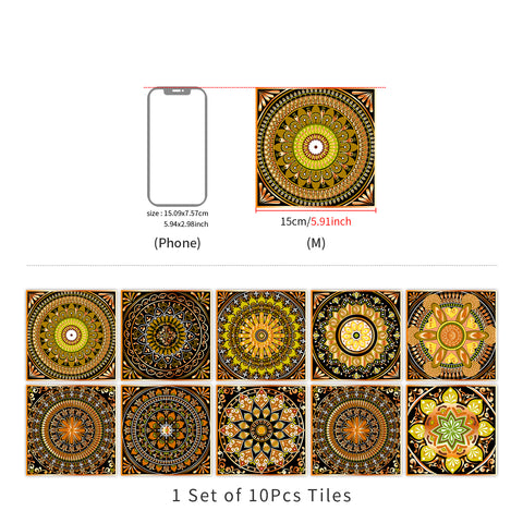 Vintage Mandala: The Artistic Beauty of Tile Stickers