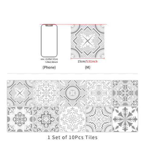 Simple silver-gray tone: the modern and simple beauty of tile stickers
