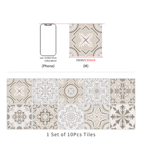 Retro Elegance: An Artistic Feast of Tile Stickers