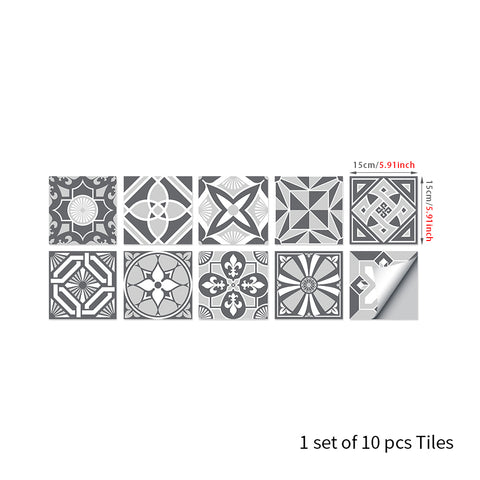 Simple gray tone: the modern art style of tile stickers