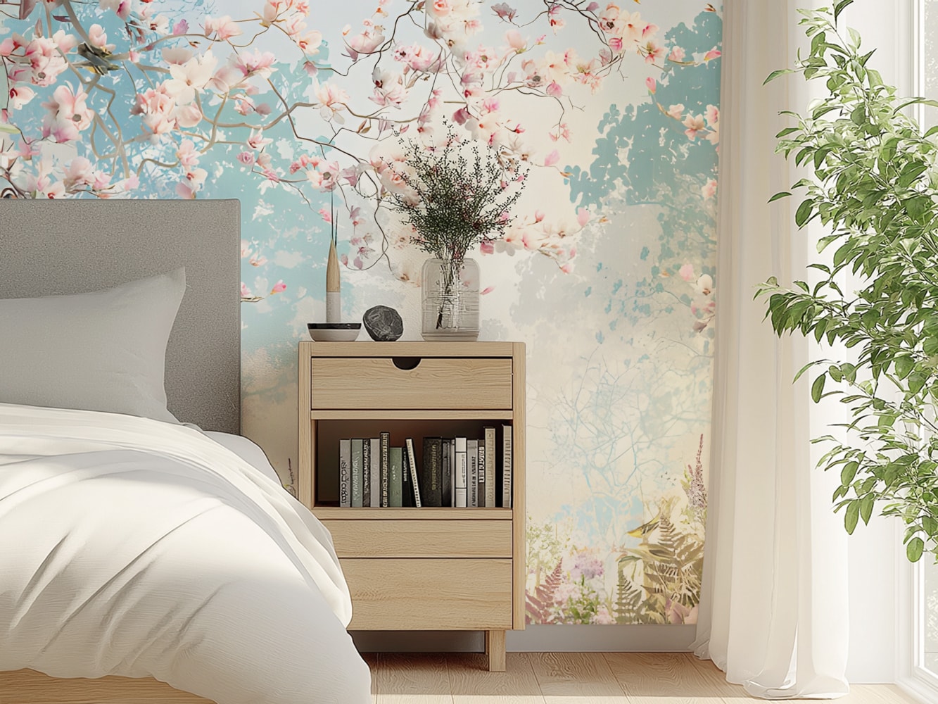 forest wall wallpaper for bedroom